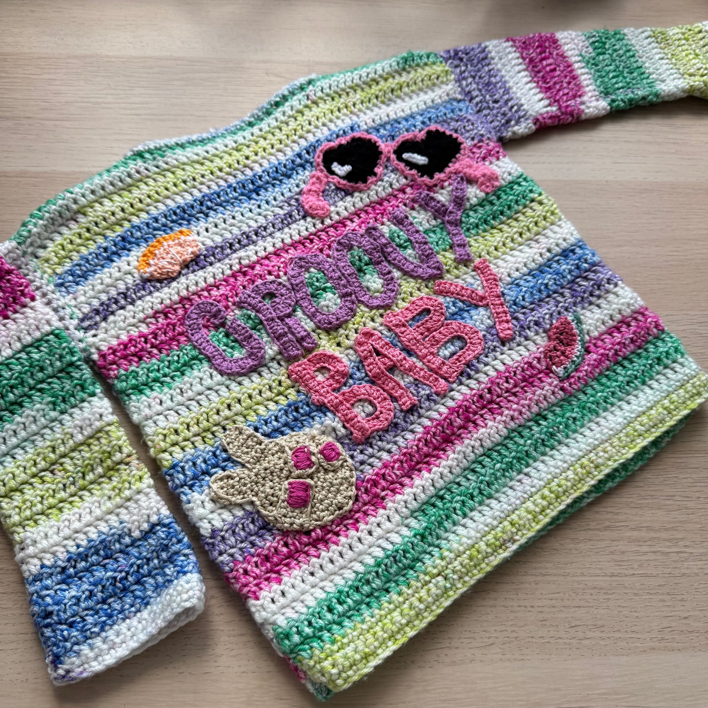Groovy Baby crochet jumper