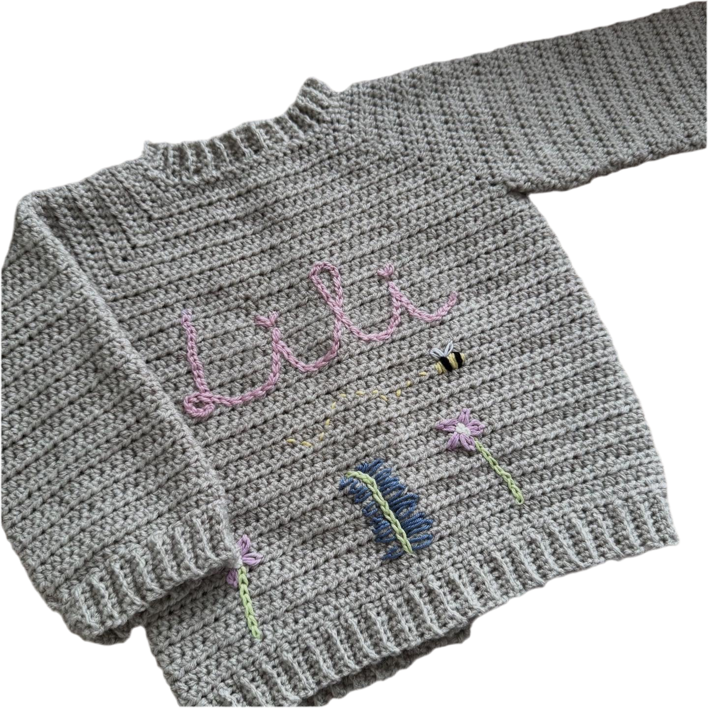 Custom crochet cardigan