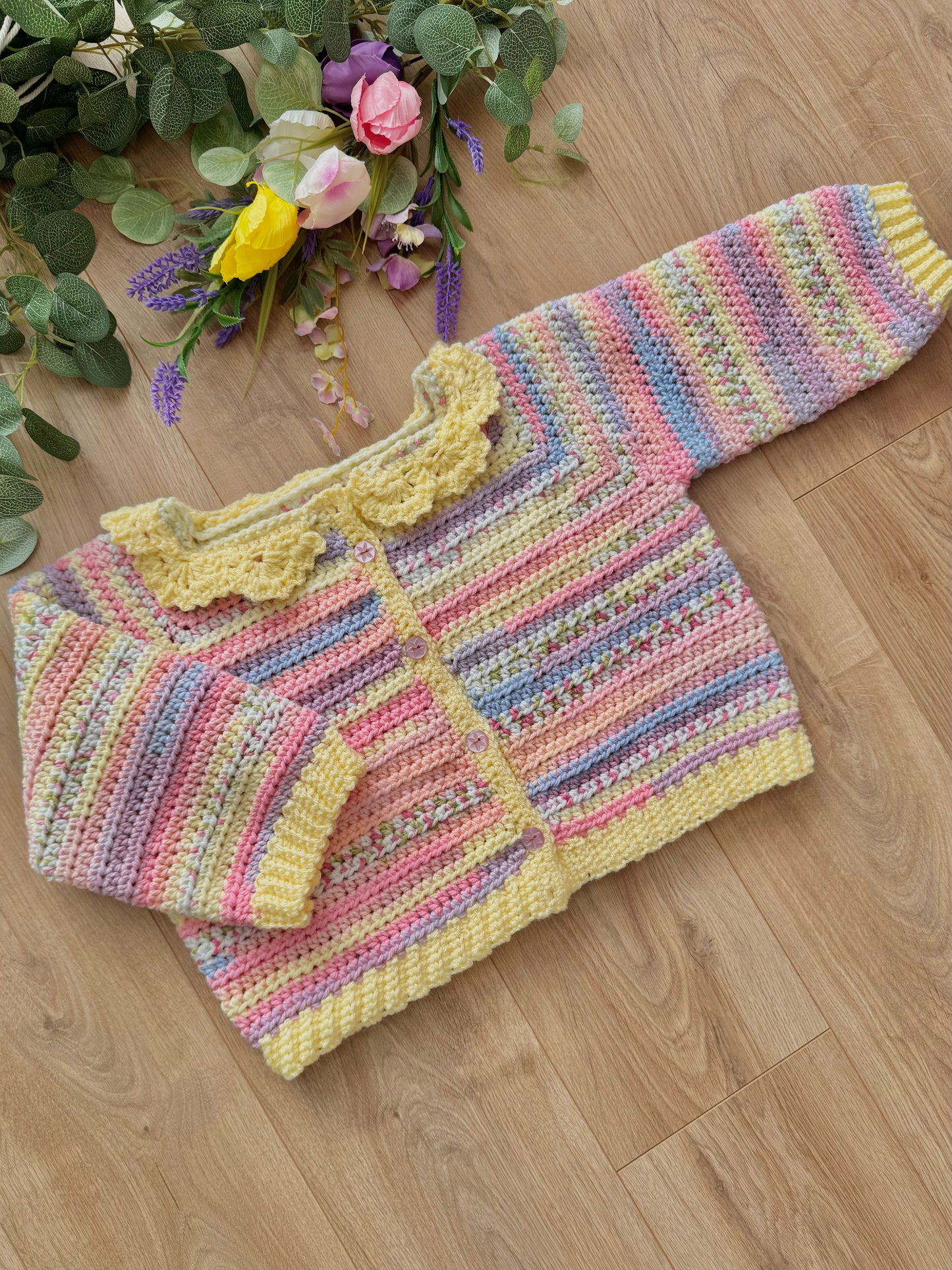 Custom crochet cardigan