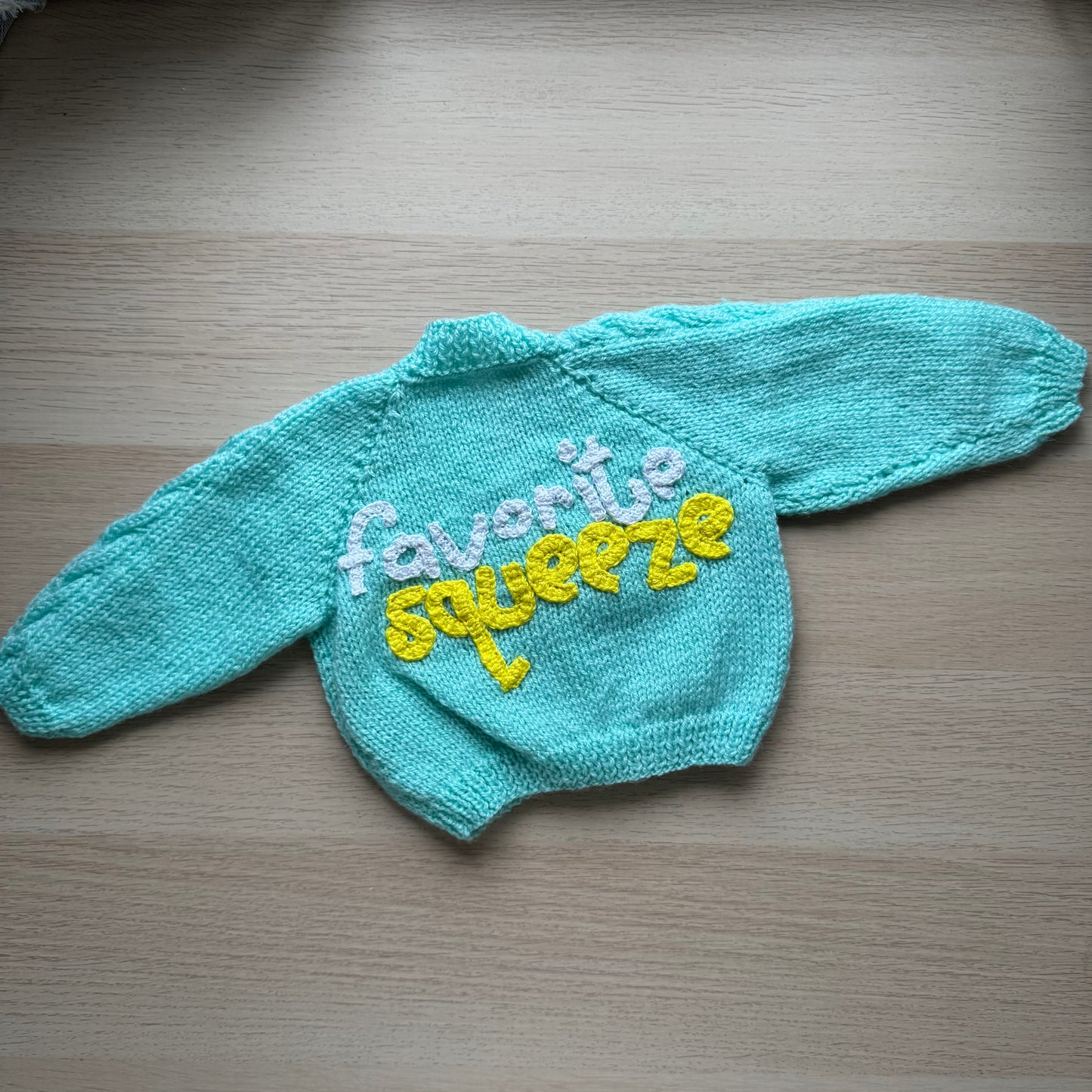 Lemons and Daisy’s cardigan