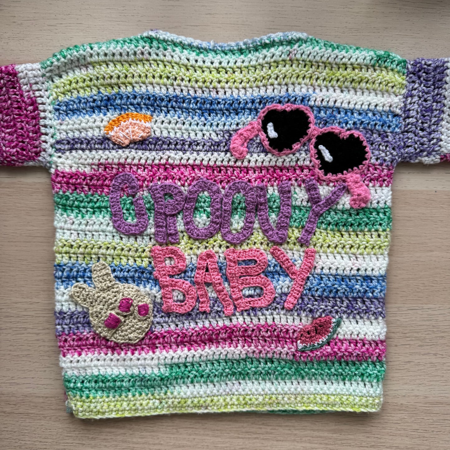 Groovy Baby crochet jumper