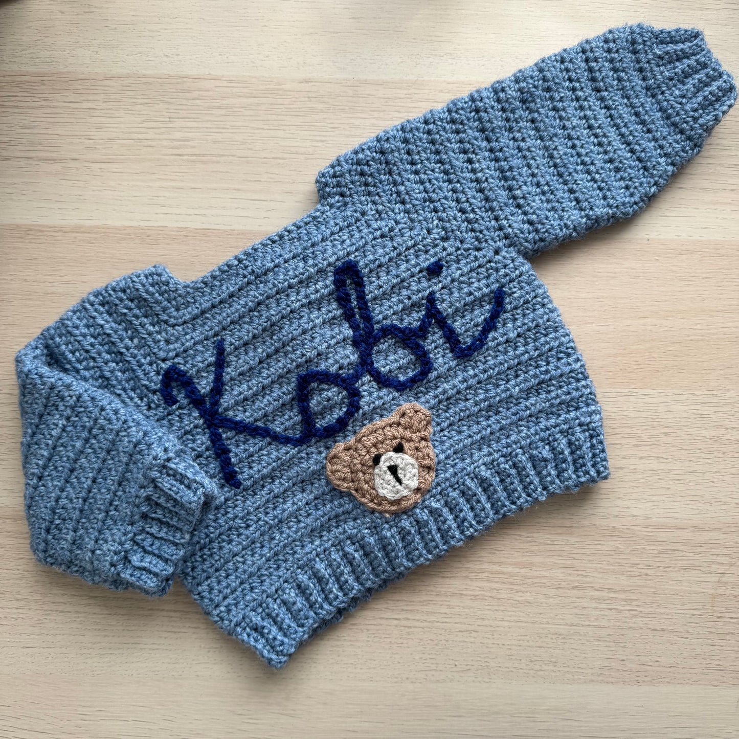 Custom crochet cardigan