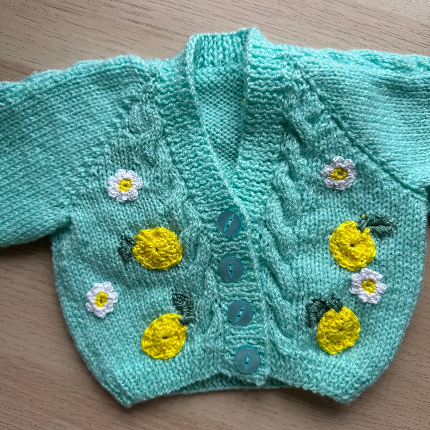 Lemons and Daisy’s cardigan